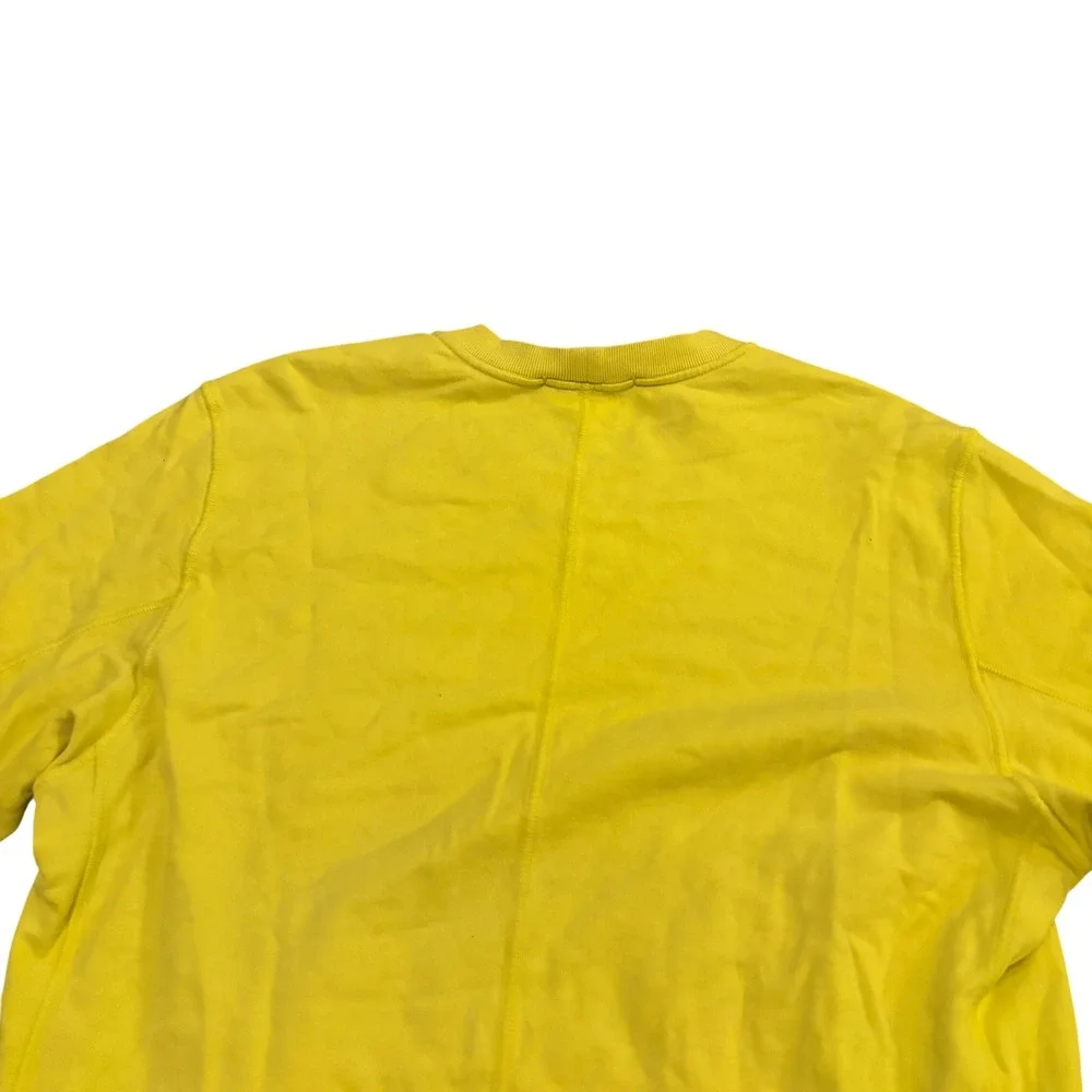 Stone Island Mens Yellow Shadow Project‎ Crew Neck Sweatshirt Zip Pockets XL